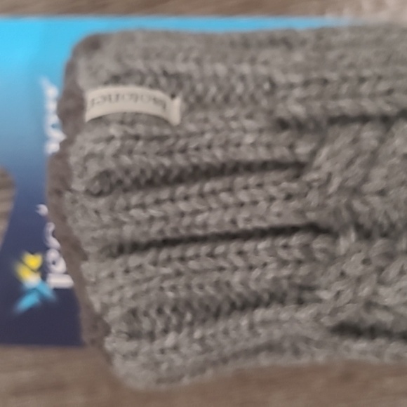 Isotoner Heather Gray Mittons - Picture 2 of 5